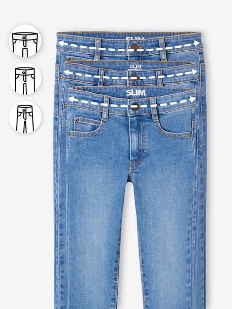 Jean garçon slim morphologique MEDIUM denim black+DENIM BRUT+denim gris+DENIM GRIS FONCE+double stone+STONE 33 - vertbaudet enfant 