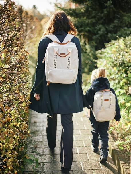 Sac à dos Mini Club en toile Off white+vert 4 - vertbaudet enfant 