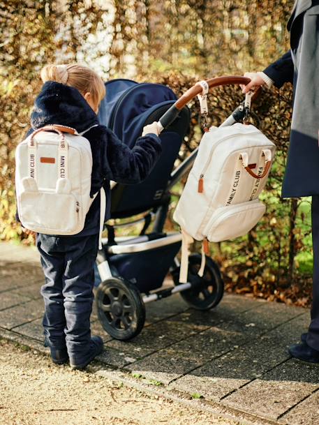Sac à dos Mini Club en toile Off white+vert 5 - vertbaudet enfant 