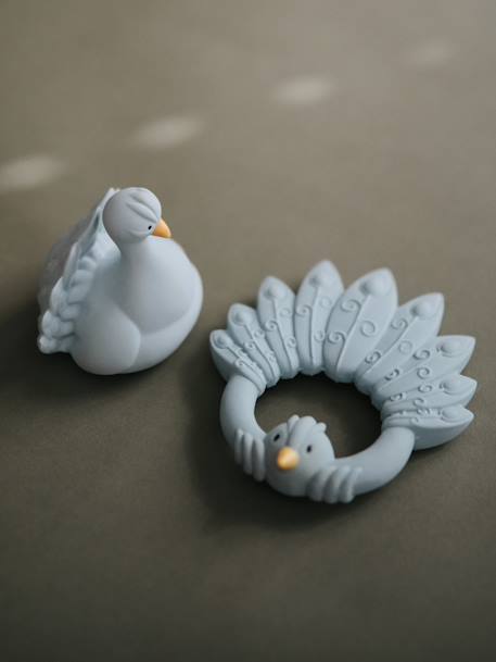 Anneau de dentition - PEACOCK - Light Blue+raccoon+swan 2 - vertbaudet enfant 