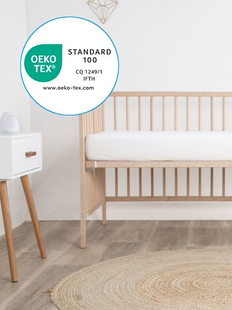 Protège matelas imperméable peut bouillir 90°C blanc 4 - vertbaudet enfant 