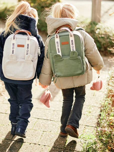 Sac à dos Mini Club en toile Off white+vert 11 - vertbaudet enfant 