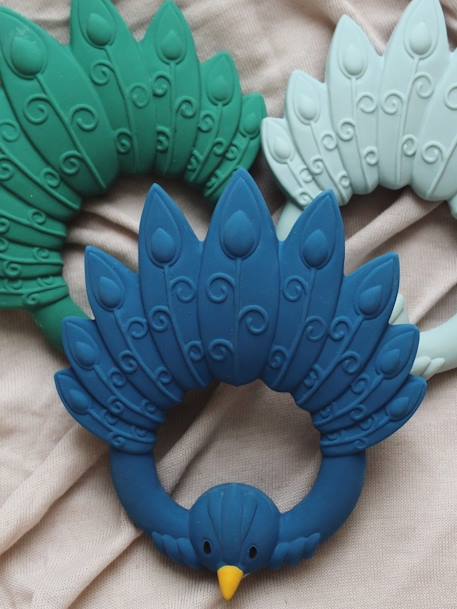 Anneau de dentition - PEACOCK - Light Blue+raccoon+swan 3 - vertbaudet enfant 