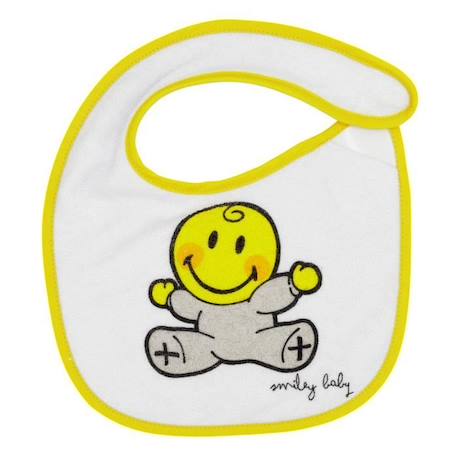 Bavoir naissance - SMILEY BABY® - Lot de 5 - Jaune - Mixte - 0 mois - Naissance JAUNE 2 - vertbaudet enfant 