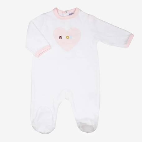 Pyjama bébé 6 mois  - TROIS KILOS SEPT BLANC 1 - vertbaudet enfant 