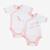 Lot de 2 bodies fille - TROIS KILOS SEPT ROSE 2 - vertbaudet enfant 