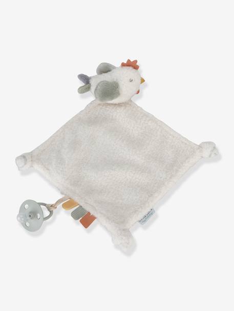 Doudou carré - LITTLE DUTCH oiseau Flower & butterfly+poule Little Farm 5 - vertbaudet enfant 