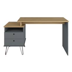 Chambre et rangement-Bureau modulable FLEX  Gris