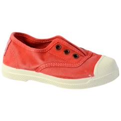 -Tennis Natural World Enfant - NATURAL WORLD - Basse - Rouge - Lacets - Confort exceptionnel