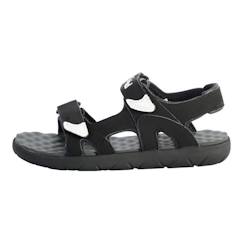 Chaussures-Sandale Enfant - Timberland Perkins Row Strap - Gris Moyen - Scratch - Confortable