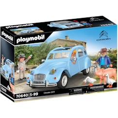Jouet-Jeux d'imagination-PLAYMOBIL - 70640 - Citroën 2CV - Véhicule miniature - Blanc - 5 ans et plus