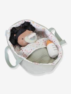 Jouet-Premier âge-Doudous et jouets en tissu-Set couffin et poupon bébé - LITTLE DUTCH