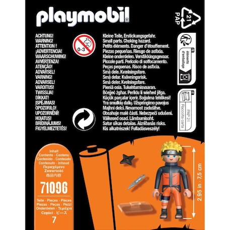 Figurine PLAYMOBIL - Naruto - Naruto Shippuden - Modèle Naruto - Dès 5 ans ORANGE 4 - vertbaudet enfant 