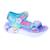 Sandales - Skechers Unicorn Fille - Bleu - Scratch - Plat - Basse - Synthétique - 2 cm BLEU 1 - vertbaudet enfant 
