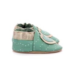 Chaussures-Chaussures garçon 23-38-Chaussons-ROBEEZ Chaussons Baby Tiny Heart gris