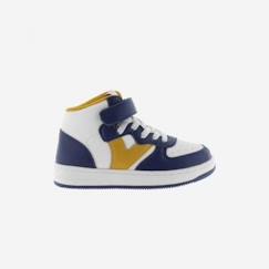 Chaussures-Chaussures garçon 23-38-Baskets, tennis-Basket Montante Enfant Victoria - VICTORIA - 1124112 - Argent - Scratch - Lacets - Rond - Plat