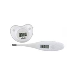 Puériculture-Set thermomètre + thermomètre sucette digitale - Blanc