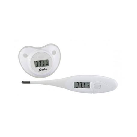 Set thermomètre + thermomètre sucette digitale - Blanc BLANC 1 - vertbaudet enfant 