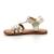 KICKERS Sandales Diamanto or BLANC 4 - vertbaudet enfant 