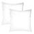 Set de 2 taies d’oreiller unies à franges, COTON LAVÉ Blanc 50x70 cm BLANC 4 - vertbaudet enfant 