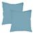 Set de 2 taies d’oreiller unies à franges, COTON LAVÉ Bleu glacier 50x70 cm BLEU 4 - vertbaudet enfant 