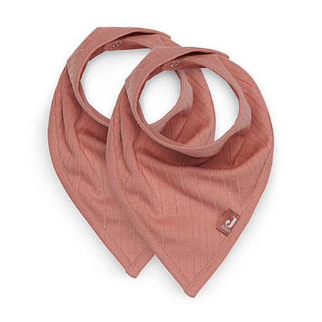 Bavoir Bandana Basic Stripe Rose des bois - JOLLEIN - Pack de 2 - 100% coton-jersey - Mixte ROSE 1 - vertbaudet enfant 
