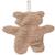 Attache sucette - JOLLEIN - Teddy Bear Biscuit - Marron - Porte tétine bébé MARRON 2 - vertbaudet enfant 