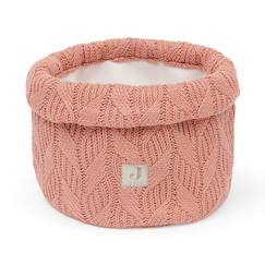 Chambre et rangement-Rangement-Panier de rangement Spring Knit Rose des bois 18 x 14 cm