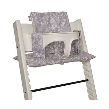 Coussin de chaise haute évolutive - JOLLEIN - Botanical Nougat - Réglable - Siège bébé - Blanc - Beige - Mixte BEIGE 1 - vertbaudet enfant 