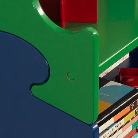 KidKraft - Bibliothèque en bois Puzzle Primaire pour Enfant avec 3 Étagères MULTICOLORE 2 - vertbaudet enfant 
