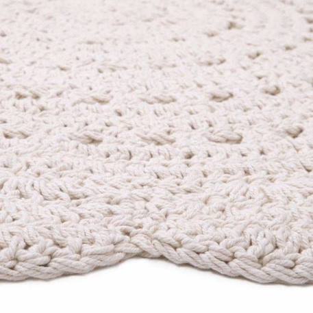 Tapis rond Alma Ecru - NATTIOT - Coton - 120 cm BEIGE 2 - vertbaudet enfant 