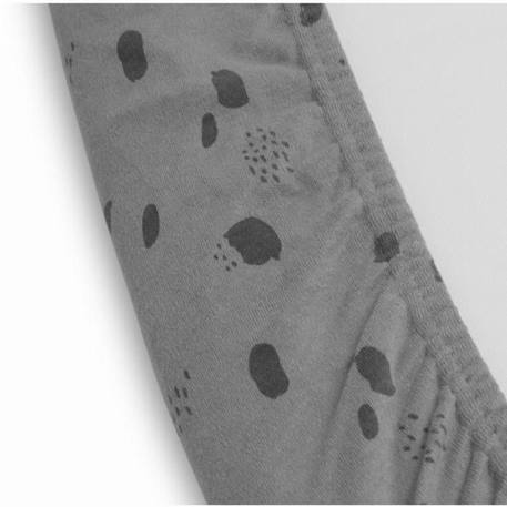 Housse de matelas à langer en jersey - JOLLEIN - Spot Gris Tempête - 100% coton - 50 x 70 cm GRIS 4 - vertbaudet enfant 