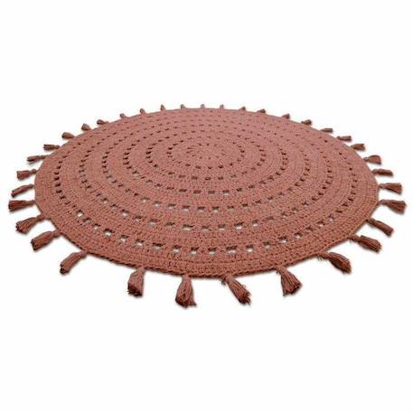 Tapis rond Nila Rose Liège - 120 cm - NATTIOT - Coton ROSE 4 - vertbaudet enfant 