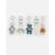 Jouets pour Arche d'éveil - NOUKIE'S - Tiga & Stegi - Multicolore - Papier froissé, pouêt et hochet BLEU 1 - vertbaudet enfant 