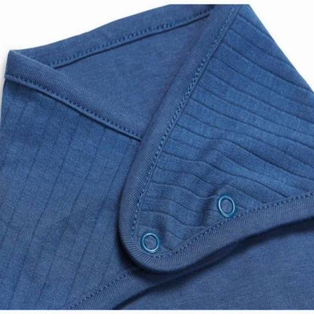 Bavoir Bandana Basic Stripe Jeans Bleu - JOLLEIN - Bébé - 100% coton-jersey - 0 mois - Naissance - Mixte BLEU 4 - vertbaudet enfant 