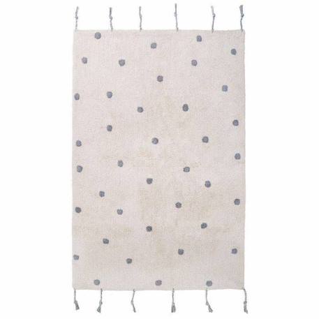 Tapis enfant Nümi tissé main coton naturel / gris 100x150 - Nattiot GRIS 1 - vertbaudet enfant 