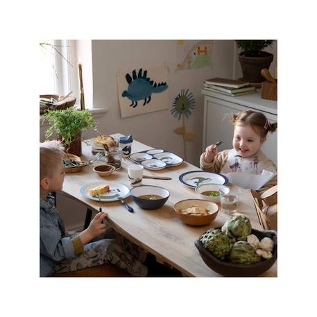 Assiette enfant et bébé Dragon Tales - Bleu - Sebra BLEU 4 - vertbaudet enfant 