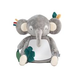 Jouet-Premier âge-Jouet d'activité Finley l'éléphant - Peluche avec miroir - Sebra