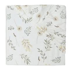 Linge de maison et décoration-Drap-housse Jersey lit bébé Fleurs sauvages 60 x 120 cm