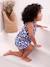 Combinaison bébé fille imprimée bleu imprimé+corail 5 - vertbaudet enfant 