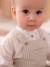 Ensemble bébé naissance cérémonie chemise salopette en lin et coton argile+bleu 9 - vertbaudet enfant 