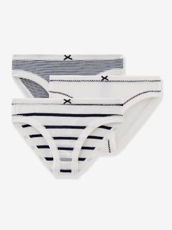 -Lot de 3 culottes rayées petite fille