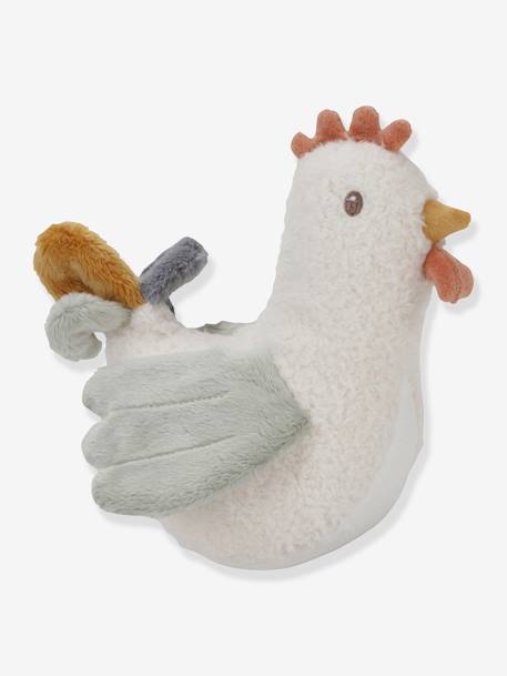 Culbuto poule Little Farm - LITTLE DUTCH blanc 1 - vertbaudet enfant 
