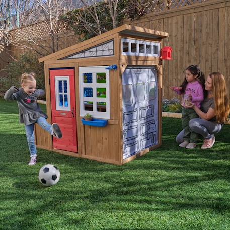 KidKraft - Maisonnette d'extérieur pour enfant Hobby Workshop en bois - atelier de bricolage avec accessoires inclus MARRON 2 - vertbaudet enfant 