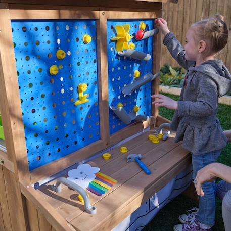KidKraft - Maisonnette d'extérieur pour enfant Hobby Workshop en bois - atelier de bricolage avec accessoires inclus MARRON 5 - vertbaudet enfant 