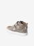 Basket bébé fille cuir à scratchs beige imprimé 2 - vertbaudet enfant 