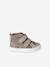 Basket bébé fille cuir à scratchs beige imprimé 6 - vertbaudet enfant 