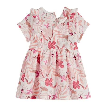 Robe bébé fille en gaze de coton Lipsi ROSE 3 - vertbaudet enfant 