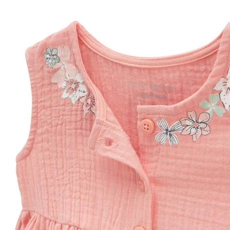 Ensemble blouse et legging en gaze de coton bébé fille Cilaos ORANGE 3 - vertbaudet enfant 