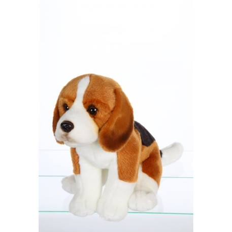 Gipsy Toys - Chiens Réalistes Assis - Beagle - 25 cm -  Marron, Blanc & Noir MARRON 1 - vertbaudet enfant 